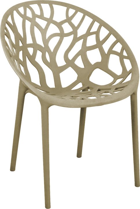 326-000030 Πολυθρόνα Daren pakoworld pp σε cappuccino απόχρωση 59x60x79,5εκ - Image 1