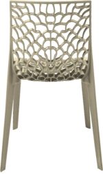 Καρέκλα στοιβαζόμενη Hush pakoworld pp σε cappuccino απόχρωση 41x53x80.5εκ - Image 6
