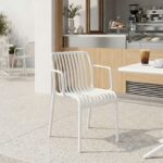 Πολυθρόνα Zoi pakoworld pp σε λευκή απόχρωση 55.5x57.5x79εκ - Image 2