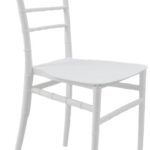 Καρέκλα Tiffany Ι pakoworld pp σε λευκή απόχρωση 38.5x46.5x87εκ