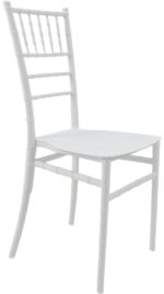 Καρέκλα Tiffany Ι pakoworld pp σε λευκή απόχρωση 38.5x46.5x87εκ