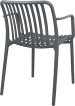 Πολυθρόνα Zoi pakoworld pp ανθρακί 54x57.5x79εκ - Image 2
