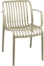 Πολυθρόνα Zoi pakoworld pp cappuccino 55.5x57.5x79εκ