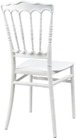 Καρέκλα Napoleon pakoworld pp λευκή 38,5x46,5x89εκ - Image 2