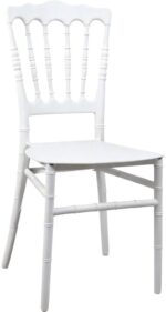 Καρέκλα Napoleon pakoworld pp λευκή 38,5x46,5x89εκ