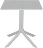 Τραπέζι Groovy pakoworld pp διατρητο λευκό 60x60x76εκ