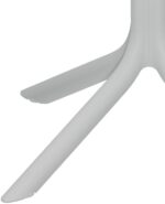 Τραπέζι Groovy pakoworld pp διατρητο λευκό 60x60x76εκ - Image 3