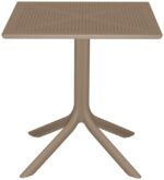Τραπέζι Groovy pakoworld pp διατρητο cappuccino 60x60x76εκ