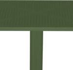 Τραπέζι Groovy pakoworld pp διατρητο σκούρο πράσινο 60x60x76εκ - Image 2