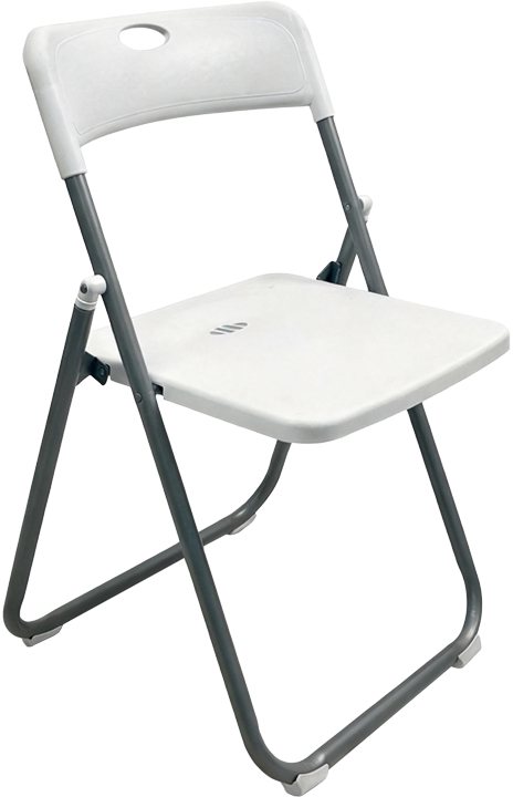 326-000061 Καρέκλα catering-συνεδρίου πτυσσόμενη Edison pakoworld λευκό 38x49x73εκ - Image 1