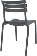 Καρέκλα Almea pakoworld στοιβαζόμενη pp ανθρακί 42.5x55.5x82εκ - Image 2