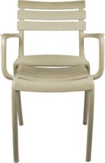 Πολυθρόνα Almea pakoworld στοιβαζόμενη pp cappuccino 58x56x82εκ - Image 4