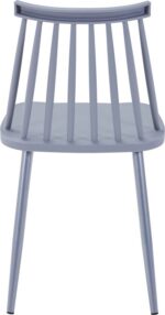 Καρέκλα Aurora I pakoworld pp σε γκρι απόχρωση-πόδι μεταλλικό γκρι 43x48x79εκ - Image 4
