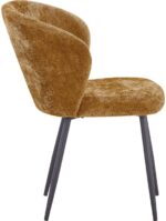 Καρέκλα Karg pakoworld camel ύφασμα-πόδι μαύρο μέταλλο 57x62x80εκ - Image 3