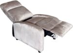 Πολυθρόνα relax Norva pakoworld βελούδο σε γκρι απόχρωση 68.5x86x100εκ - Image 2