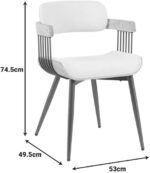 Πολυθρόνα Cameo pakoworld μέταλλο μπρονζέ-white-wash ξύλο-μπέζ ύφασμα 53x49.5x75.5εκ - Image 6