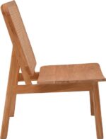 Πολυθρόνα Viborg pakoworld φυσικό teak ξύλο-φυσικό rattan 60x75x87εκ - Image 5