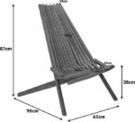 Πολυθρόνα Phoenox pakoworld πτυσσόμενη φυσικό teak ξύλο 65x90x87εκ - Image 2