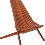 Πολυθρόνα Phoenox pakoworld πτυσσόμενη φυσικό teak ξύλο 65x90x87εκ