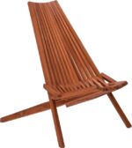 Πολυθρόνα Phoenox pakoworld πτυσσόμενη φυσικό teak ξύλο 65x90x87εκ
