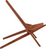 Πολυθρόνα Phoenox pakoworld πτυσσόμενη φυσικό teak ξύλο 65x90x87εκ - Image 5
