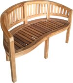 Καναπές διθέσιος Coren pakoworld φυσικό teak ξύλο 130x61x87εκ - Image 6