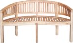 Καναπές τριθέσιος Coren pakoworld φυσικό teak ξύλο 150x61x87εκ - Image 5