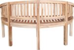 Καναπές τριθέσιος Coren pakoworld φυσικό teak ξύλο 150x61x87εκ - Image 6
