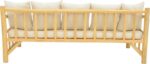 Καναπές Roziana pakoworld φυσικό teak ξύλο 210x100x80εκ - Image 5