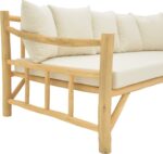 Καναπές Roziana pakoworld φυσικό teak ξύλο 210x100x80εκ - Image 6