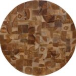 Διακοσμητικό τοίχου Sorendine pakoworld φυσικό ξύλο Φ60x4εκ
