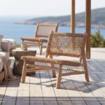 Πολυθρόνα Wanderlene pakoworld σκελετός teak ξύλο με σχοινί σε φυσική απόχρωση 67x79x68εκ - Image 2