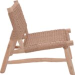 Πολυθρόνα Wanderlene pakoworld σκελετός teak ξύλο με σχοινί σε φυσική απόχρωση 67x79x68εκ - Image 4