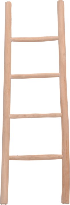 336-000024 Σκάλα Morjeve pakoworld teak ξύλο σε φυσική απόχρωση 45x6x150εκ - Image 1