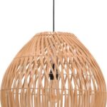 Φωτιστικό οροφής Irden Inart rattan σε φυσική απόχρωση Φ50x40εκ