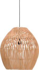 Φωτιστικό οροφής Irden Inart rattan σε φυσική απόχρωση Φ50x40εκ
