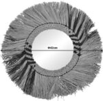 Καθρέπτης Cielro Inart mendong σε φυσική απόχρωση Φ42x6εκ - Image 2