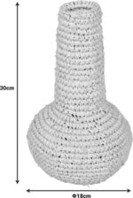 Βάζο Sannery Inart sisal σε φυσική απόχρωση Φ18x30εκ - Image 2