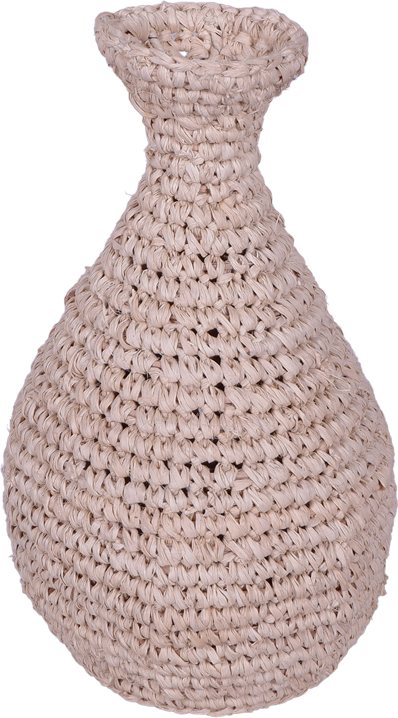 337-000043 Βάζο Sannery I Inart sisal σε φυσική απόχρωση Φ20x32εκ - Image 1