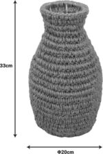 Βάζο Agelen I Inart sisal σε φυσική απόχρωση Φ20x33εκ - Image 2