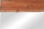 Καθρέπτης Riverine pakoworld teak ξύλο σε φυσική απόχρωση 120x80x4εκ - Image 2