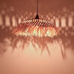 Φωτιστικό οροφής Borobe Inart sisal σε φυσικό χρώμα Φ80x45εκ - Image 2