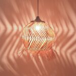 Φωτιστικό οροφής Koronse Inart sisal σε φυσικό χρώμα Φ55x68εκ - Image 2