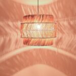 Φωτιστικό οροφής Zeniole Inart abaca σε φυσικό χρώμα Φ60x50εκ - Image 2