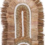 Διακοσμητικό τοίχου Earsy Inart seagrass σε φυσικό χρώμα 58x32x8εκ