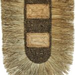 Διακοσμητικό τοίχου Baffen I Inart seagrass σε φυσικό χρώμα 60x85x10εκ