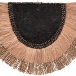 Διακοσμητικό τοίχου Pedrine Inart seagrass-abaca σε φυσικό χρώμα 85x60x6εκ