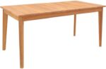 Τραπέζι Ory pakoworld teak ξύλο σε φυσική απόχρωση 160x80x75εκ