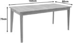 Τραπέζι Ory pakoworld teak ξύλο σε φυσική απόχρωση 160x80x75εκ - Image 6