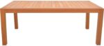 Τραπέζι Vocaly pakoworld teak ξύλο σε φυσική απόχρωση 200x100x75εκ - Image 3